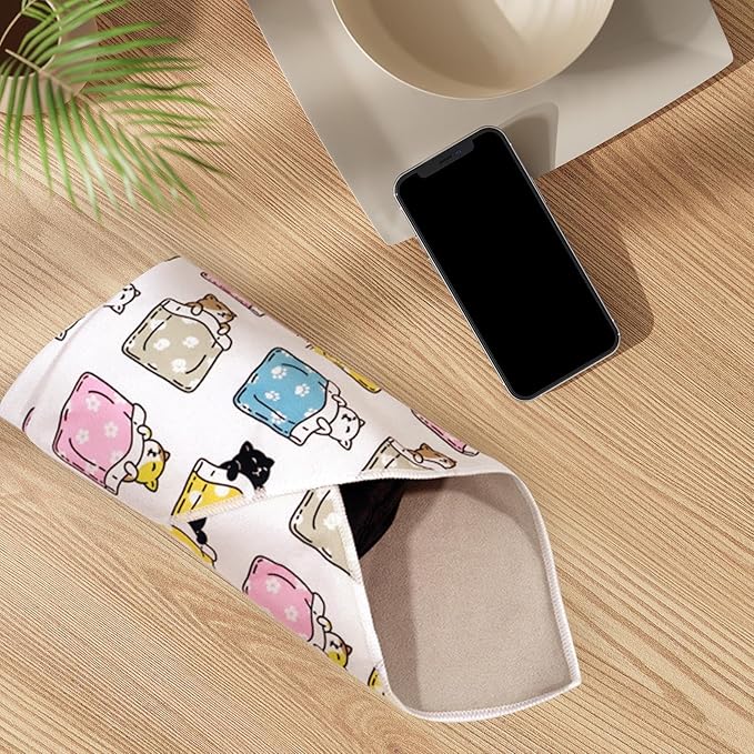 Cat Wrap | Self-Adherent Cat Nail Trimming Restraint Wrap | Anti-Scratch Control Multifunctional Anti-Escape Washing Grooming Indoor Clip Nails Clean Ears Animal Trimming Clipping