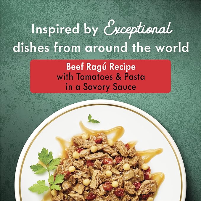 Fancy Feast Purina Medleys in Gravy Beef Ragu Recipe with Tomatoes and Pasta in a Savory Sauce - 3 oz. Cans,(Pack of 48)