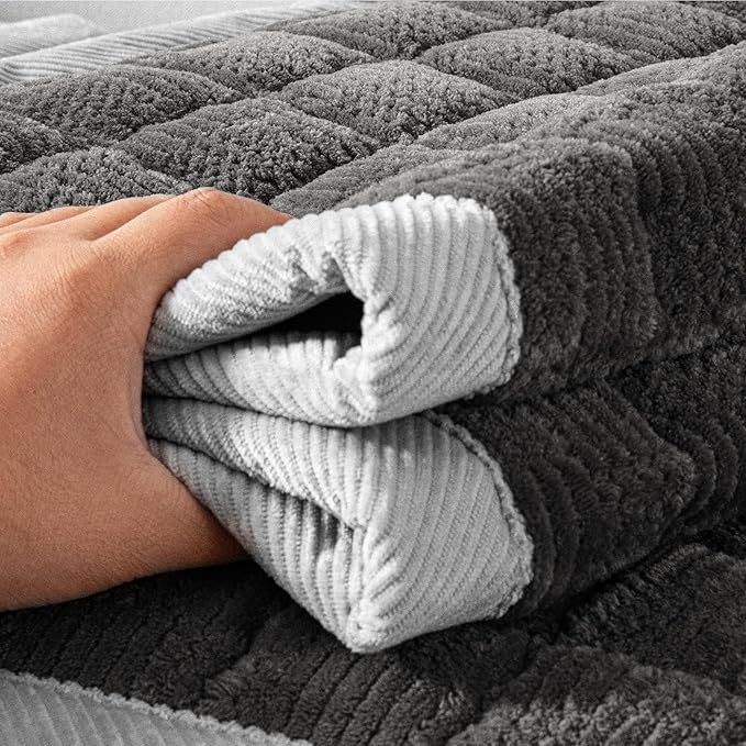 Couch Cover for Dogs Washable,Anti-Slip Back Cat Mat Pet Pad Blanket for Furniture Protector,Fuzzy Pet Sofa Cover for 3 Cushion Couch Sofa Pets Friendly (Dark Gray, 1pc/27.6"x59"/Seat Cover)