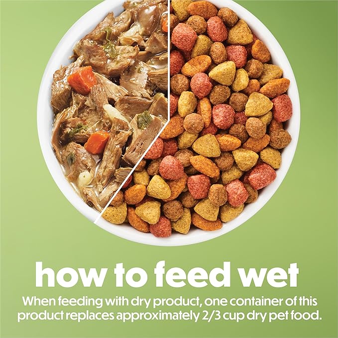 Purina Beneful Freshly Prepared Meals Roasted Chicken Recipe With Brown Rice, Carrots and Spinach Wet Dog Food - (Pack of 8) 10 oz. Tubs