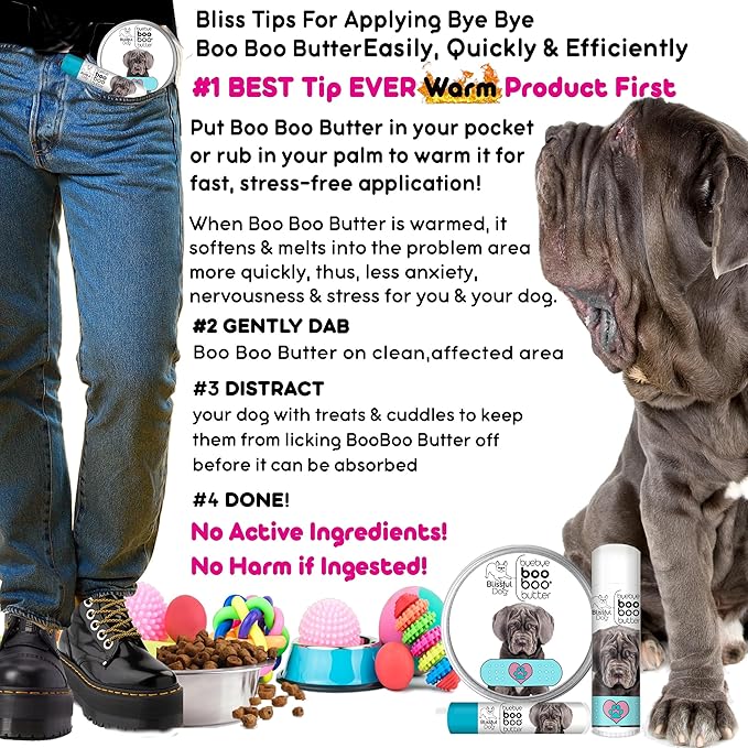 The Blissful Dog 1 oz TIN Neapolitan Mastiff Booboo Butter
