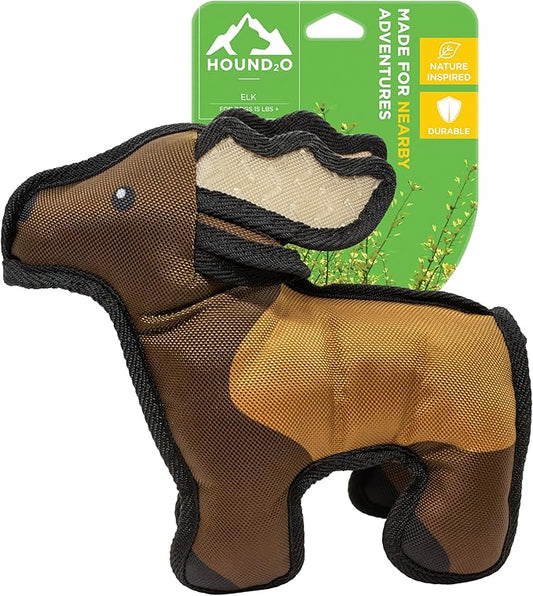 Plush Dog Toys | Elk Stuffed Animal Squeaky Toy for Dogs | Outdoor Pet Toy Built for Adventure