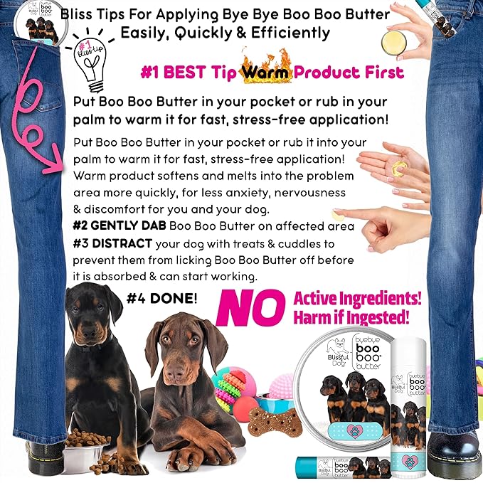 The Blissful Dog Doberman Pinscher Boo Boo Butter, 8-Ounce