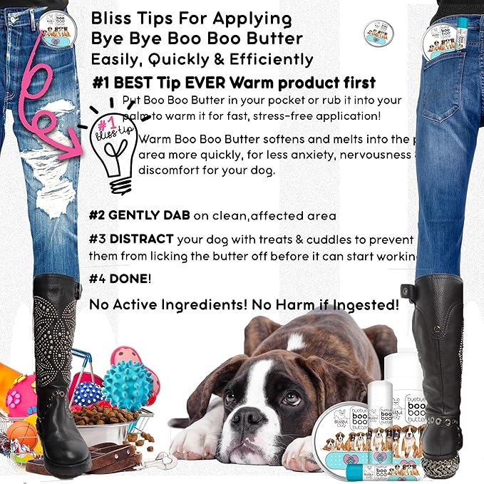 The Blissful Dog .50 oz Tube Boxer Booboo Butter