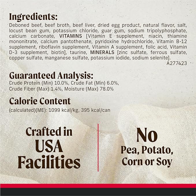 Merrick Backcountry Grain Free Premium Canned Wet Dog Food, Soft And Healthy Recipe, Real Beef Dinner - (Pack of 12) 12.7 oz. Cans