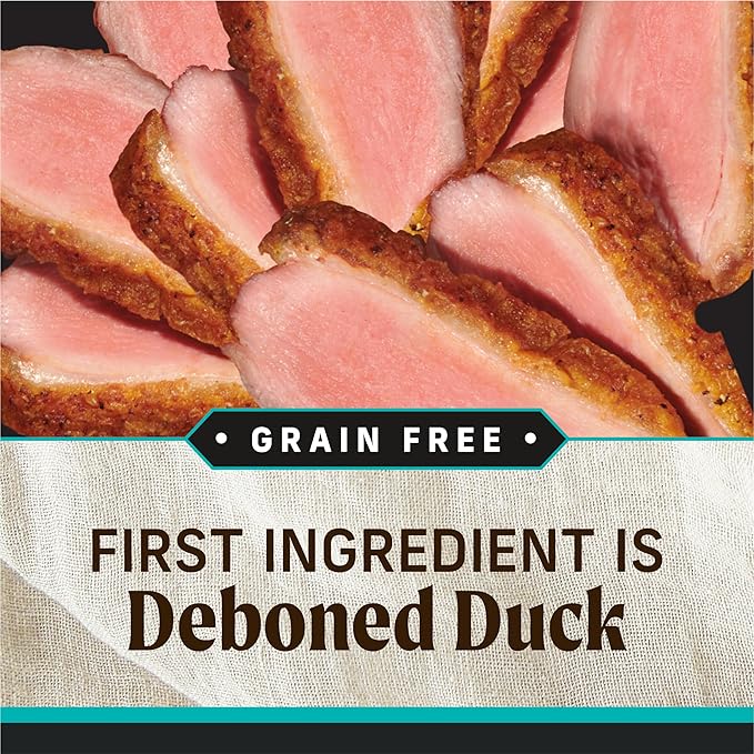Merrick Grain Free Premium And Natural Canned Dog Food, Soft And Healthy Wet Recipe, Real Duck Dinner - (Pack of 12) 12.7 oz. Cans