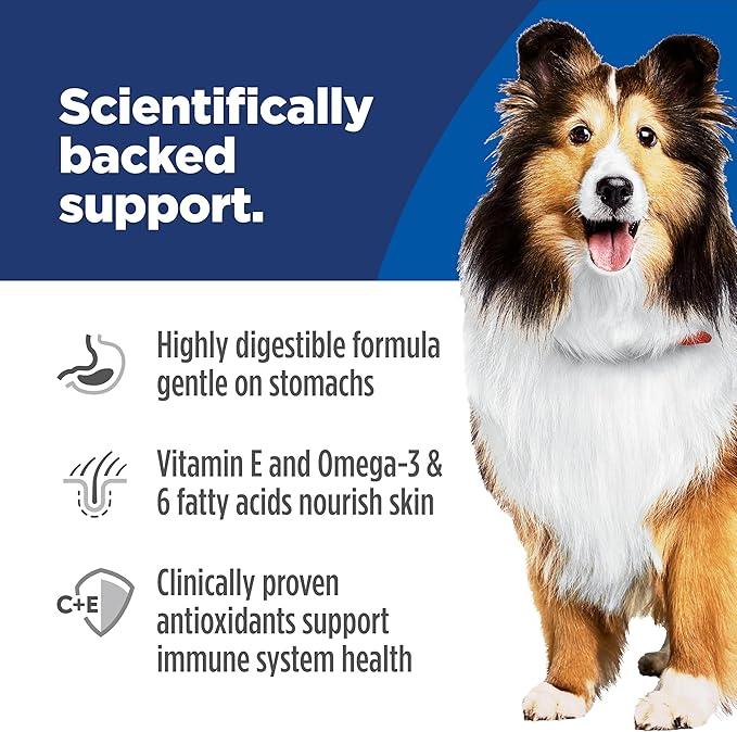 Hill's Science Diet Sensitive Stomach & Skin, Adult 1-6, Stomach & Skin Sensitivity Support, Wet Dog Food, Chicken & Barley Stew, 12.5 oz Can, Case of 12