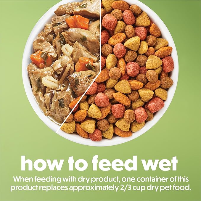 Purina Beneful Dog Food Freshly Prepared Meals Simmered Beef Entree with Carrots, Barley, Wild Rice and Spinach - (Pack of 8) 10 oz. Tubs