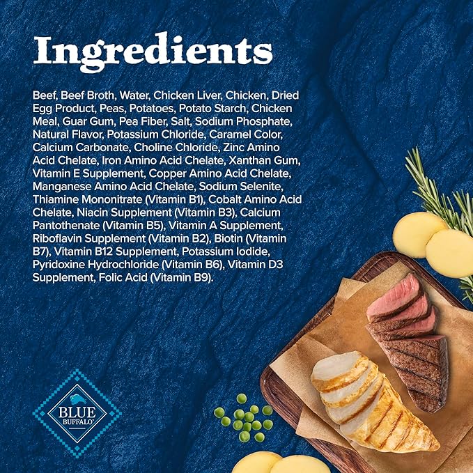 Blue Buffalo Wilderness Wolf Creek Stew High-Protein & Grain-Free Hearty Beef in Gravy Wet Dog Food, 12.5-oz can, 3 Count