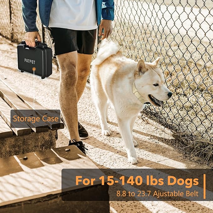 Dog Training Collar with APP Control - 2-in-1 E Collar for Dogs Training 1/2 Mile Range Bluetooth-Enabled Waterproof Dog Shock Collar with Remote Control Electric Dog Collar for 15-140 Lbs Dogs
