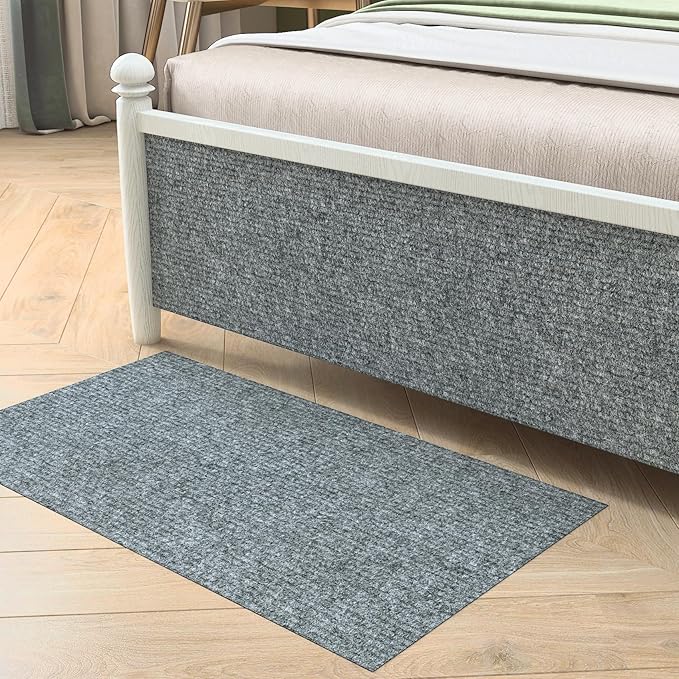 Decotalk Cat Wall Scratcher Mat Adhesive Light Grey Anti Cats Scratch Furniture Couch 12x78.7 Inch Wall Cat Scratcher Carpet Corner Protector for Indoor Cats Light Grey Cat Scratching Post for Sofa