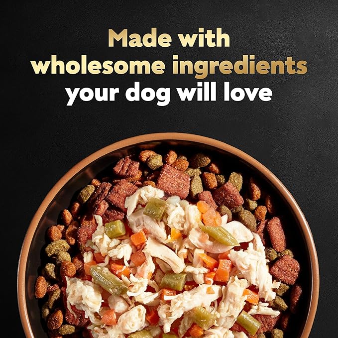Cesar Wholesome Meals Chicken, Carrots, Barley & Green Beans Wet Dog Food, 17.6 oz. Pouch (6 Count)