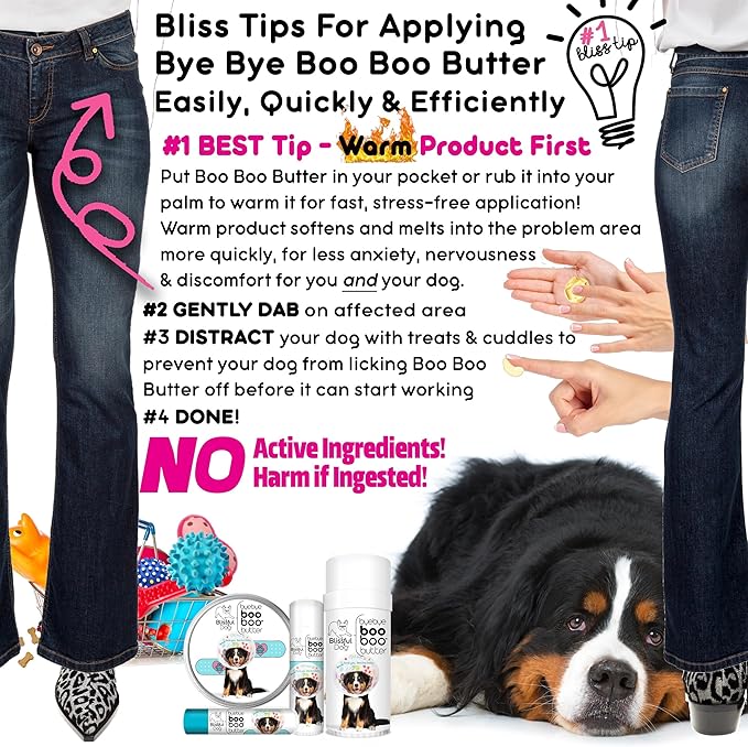 The Blissful Dog 8 oz TIN Bernese Mountain Dog Booboo Butter