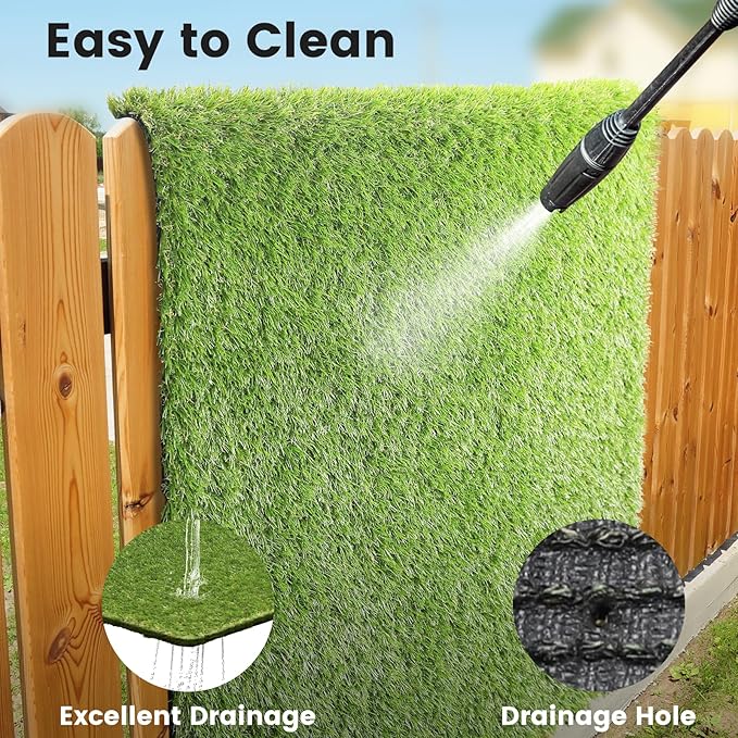 48" x 32" Fake Grass Mat for Dogs, Premium Washable Artificial Turf Grass Rug for Patio Lawn Balcony Door Dog Pet Pee Potty Training
