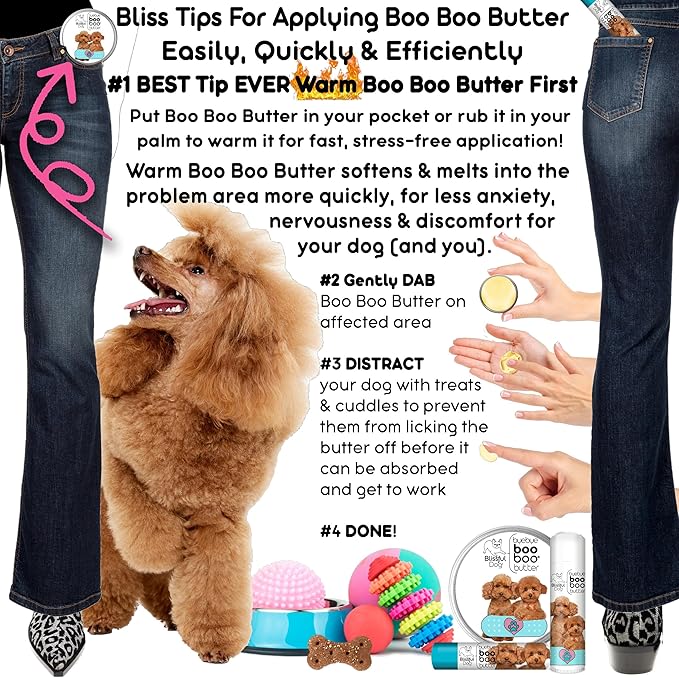 The Blissful Dog 4 oz TIN Poodle Booboo Butter