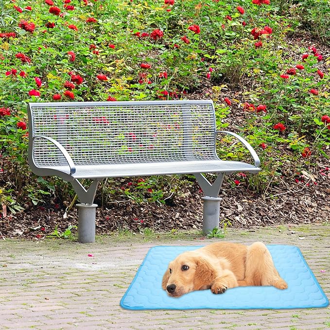 TOYANDONA Pet Cooling Mat for Dogs Large 70x55 Cm Non-Toxic Self-Cooling Pad Washable Dog Sleep Mat Comfortable Supplies