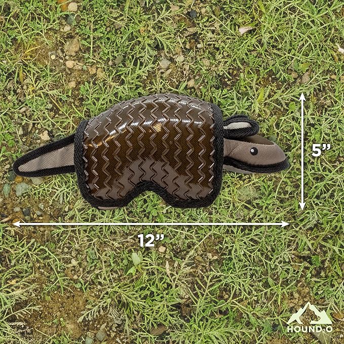Plush Dog Toys | Armadillo Stuffed Animal Squeaky Toy for Dogs | Outdoor Pet Toy Built for Adventure