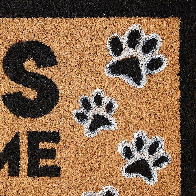DII Pet Print Collection Natural Coir Doormat, 17x29, People Tolerated