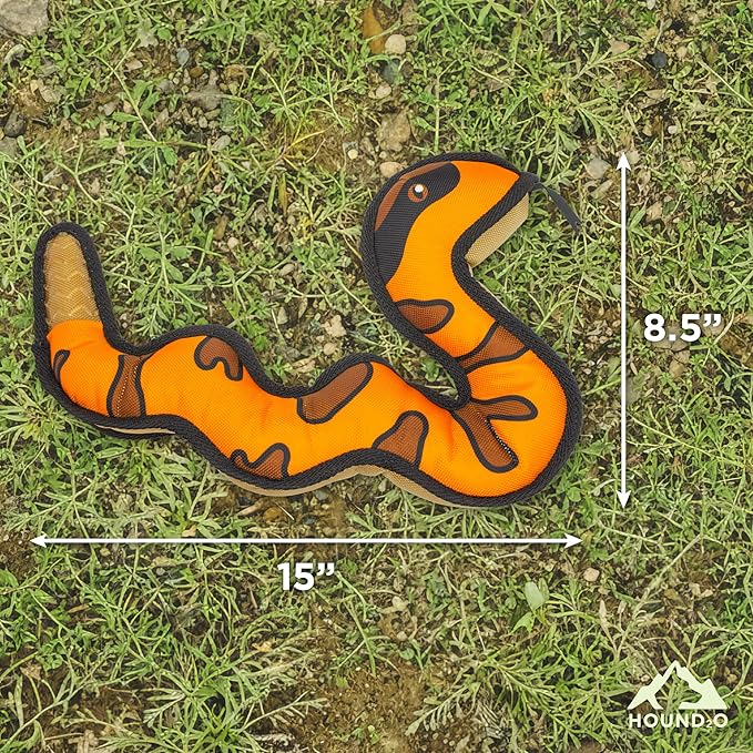 Plush Dog Toys | Snake Stuffed Animal Squeaky Toy for Dogs | Outdoor Pet Toy Built for Adventure