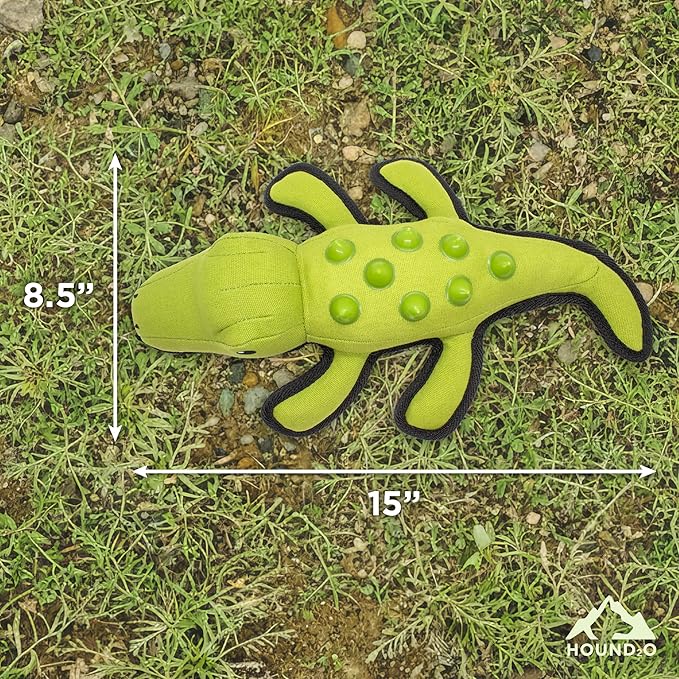 Plush Dog Toys | Alligator Stuffed Animal Squeaky Toy for Dogs | Outdoor Pet Toy Built for Adventure
