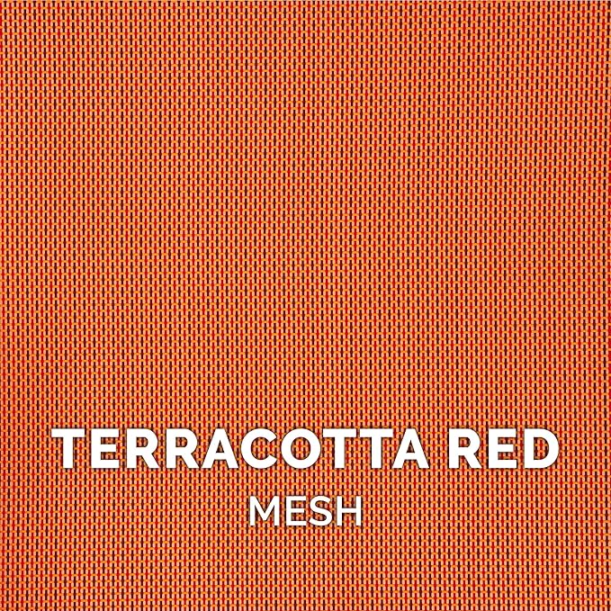 FurHaven Elevated Pet Cots - Cooling & Breathable Nylon Mesh Hammock for Dogs/Easy-to-Assemble / / Durable and Reinforced/Perfect for Rest & Relaxation Outdoors - Terracotta Red, Medium